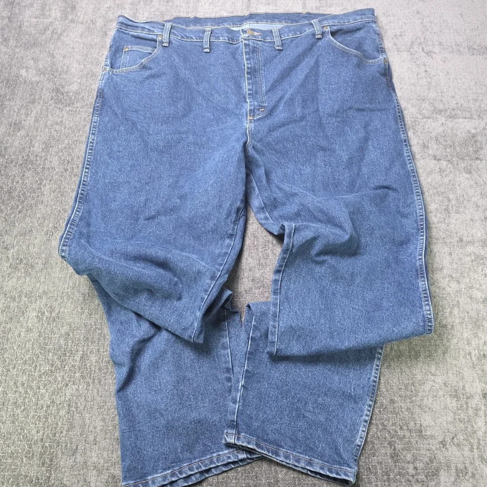 Wrangler Rugged Wear Jeans Mens 48x34 Big Tall Cowboy Rodeo Western Yeehaw Denim